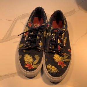Ultra Cush, Blue Floral Vans .